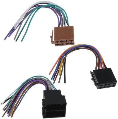 VT Goods - 16 Pin ISO Adapter Kabel - Auto Audio Kabelboom - Veelkleurig - Mannelijke en Vrouwelijke Connectoren - Eenvoudig te Installeren - Geschi..