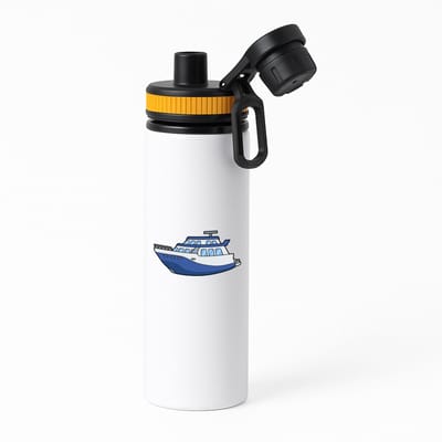 Hacebo® - yacht waterfles met draaidop oranje - Boten - Schippers - Boot - yachten - kapitein - water fles - 850ML