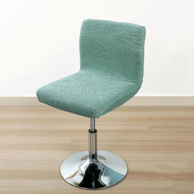 Jacquard Barkruk Stoelhoes Effen Kleur Zithoes Hoge Stretch Stoel Slipcover Roterende Lift Stoelhoes Zitbeschermer Hoes
