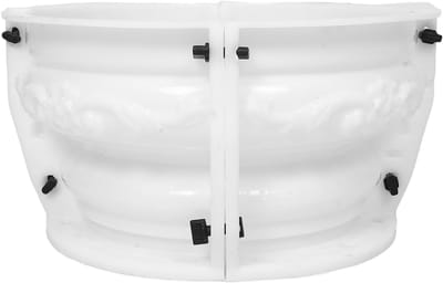 Betonnen Pilaar Mal - Romeinse Zuil Vorm - Tuinhek Poort - Duurzaam Herbruikbaar Plastic - 44x44x24 cm - Beige