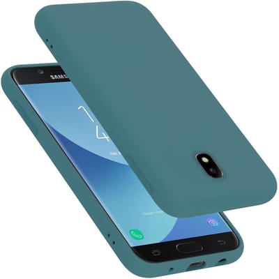 Cadorabo Hoesje geschikt voor Samsung Galaxy J7 2017 in LIQUID GROEN - Beschermhoes gemaakt van flexibel TPU silicone Case Cover