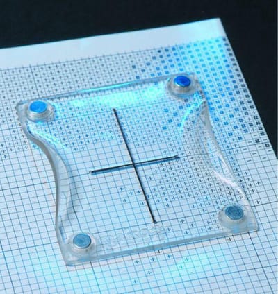 Pako Regelteller de luxe, magnetisch zonder metalen plaat - 749.400z - borduurbenodigdheden