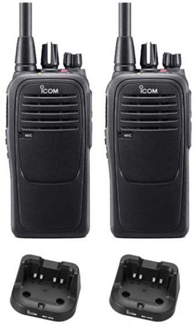 Set van 2 Icom IC-F29SR2 UHF PMR446 IP67 Waterdicht