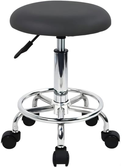 Ploutos® Zadelkruk - Ergonomische Tabouret met Verstelbare Hoogte - Verstelbare Werkkruk - Grijs - 33cm x 33cm x 64cm