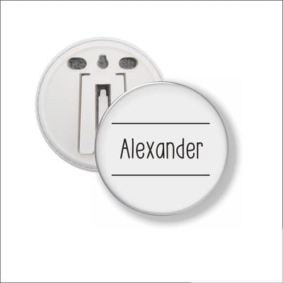 Button Met Clip 58 MM - Alexander