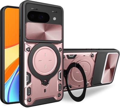 Hoesje geschikt voor Google Pixel 9a - Techsuit CamGuard Pro Back Cover - Roségoud