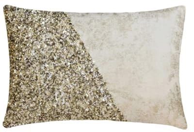 Moderne Abstracte Lumbale Kussenhoes - 30 x 65 cm Jacquard Kussen met Kralen en Pailletten