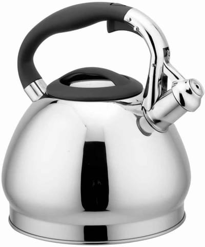 Fluitketel - Waterkoker Keuken - Water Koken - Gelijkmatige Verwarming - 3 Liter - Zwart
