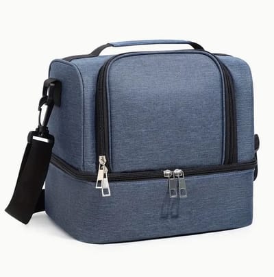 Koeltas - Lunchtas - marine blauw - Geisoleerde lunchtas - Waterdicht - draagbare Thermo tas - Thermo -Geïsoleerde Koeltas - 14 liter - draagbaar
