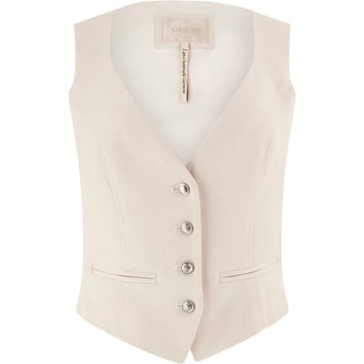 GUESS  Eco Matea Suit Vest Muted Stone Multi Taglia: XS | Gilet Outlet | Donna