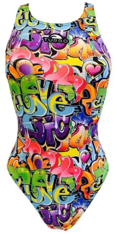 Turbo Graffitti 2016 Zwemkleding Veelkleurig S Vrouw