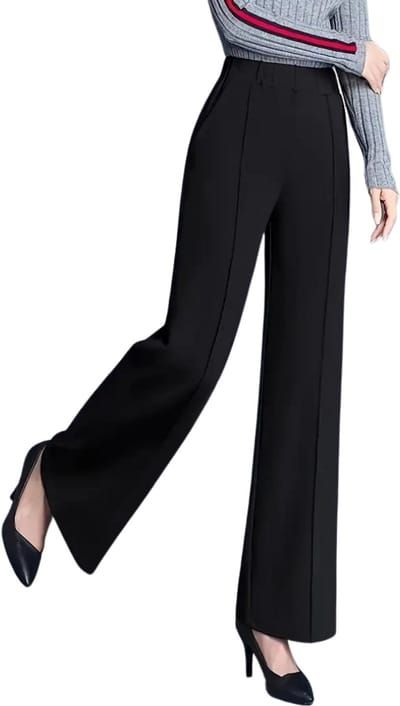Livano Pantalon Dames - Chino - Golfbroek - Nette Broek - Met Elastische Tailleband - Volwassenen - Zwart - S