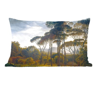 Sierkussens - Kussentjes Woonkamer - 60x40 cm - Italiaans landschap met parasoldennen - Kunst - Oude meesters