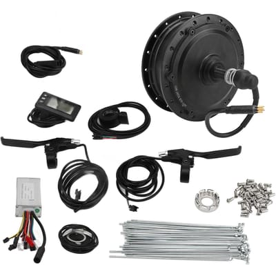36V 500W Achterwiel Motor Controller GD01 Paneel Kit Mountainbike Retrofit Kit For 26in Rim Spokes black