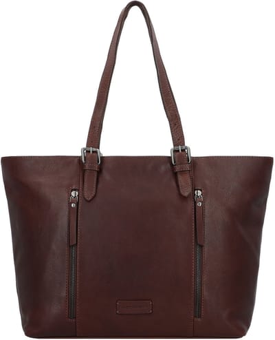 Jack Kinsky Montreal Schoudertas Leer 34 cm - Dames - mokka