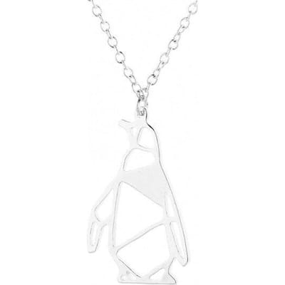 Pinguïn Bedel Delicate Kettingen Voor Vrouwen Cadeau Voor Haar Ketting 45cm zilver