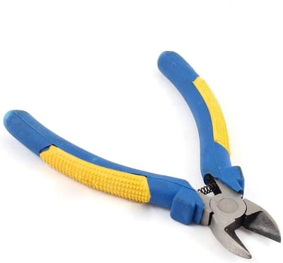 Draadknipper Tang - Kniptang Precisie - Draad Bewerken - Antislip Handvat - 6 Inch - Blauw Geel