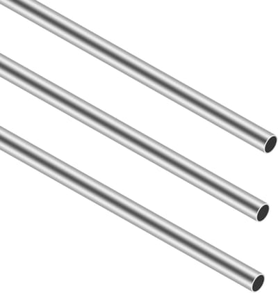 Roestvrijstalen Ronde Buizen - Metalen Rechte Pijp - Modelbouw - Naadloze Constructie - 300 mm lengte - Zilver