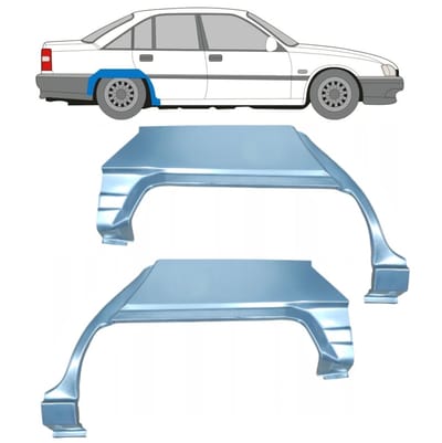 Reparatiepaneel achterspatbord voor Opel Omega A 1986-1993 / Links + Rechts