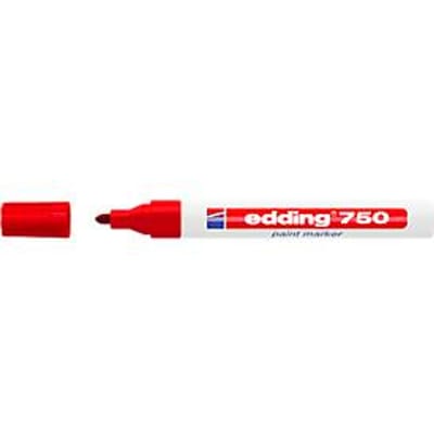 Permanente markeerstift Edding 750 Rood 10 Stuks