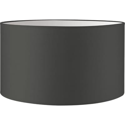 Lampenkap Bling - Antraciet - cilinder - 40/40/22cm - van stof - Moderne stoffen Lampenkap voor E27 lamphouder - RoHS getest - voor vloerlamp, tafellamp, wandlamp en hanglamp