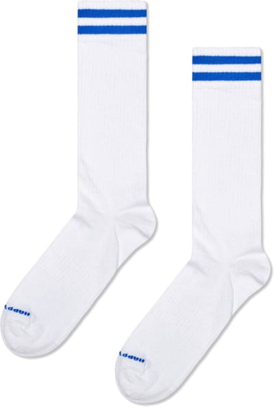 Happy Socks Solid Sneaker Sock - unisex sokken - wit - Unisex - Maat: 41 - 46