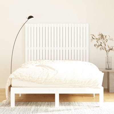 vidaXL - Wandhoofdbord - 140x3x110 - cm - massief - grenenhout - wit