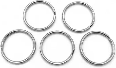 LOUD AND CLEAR® - Sleutelringen - Sleutelringen - Sleutelhanger Ringen - RVS - 25 mm - 5 Stuks