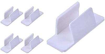 Penhouder-penhouder zelfklevend-Zelfklevende penhouder- Geschikt voor tafel, bureau, kantoor, werkcomputer, thuismemo, koelkast, prikbord-5 stuks-wit