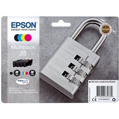 Epson Padlock-serie multipack, 4 kleuren, 35 DURABrite Ultra inktcartridges