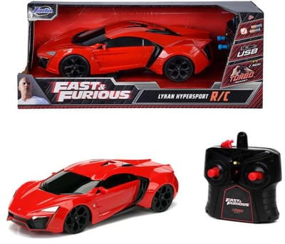 Jada Toys - RC auto Fast & Furious Lykan Hypersport 1:16 - Op afstand bestuurbare auto - radiografische auto