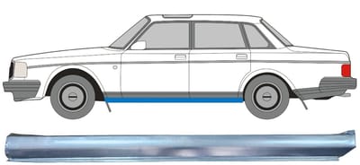 Reparatie dorpel onderste deel voor Volvo 240 1975-1993 / Links