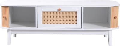 De salontafel eettafel rieten koffietafel woonkamer tafel moderne bijzettafel