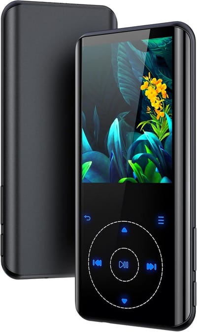 Draagbare MP3-speler - Muziekspeler - Muziek Luisteren - Met Ingebouwde Luidspreker - 64 GB Opslag - Zwart