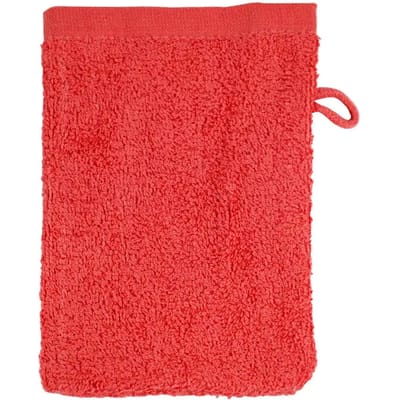 The One Towelling Washand - 16 x 21 cm - Washandje - 100% Katoen - Rood