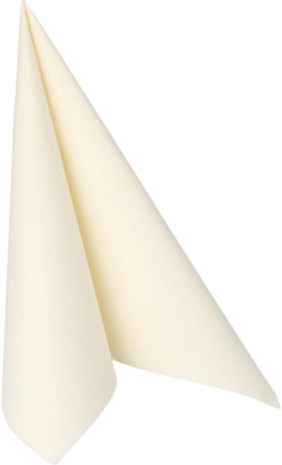 8x 20 Servetten ROYAL Collection 1/4 vouw 40 cm x 40 cm champagne