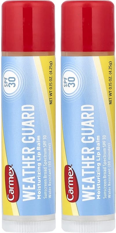 Carmex Weather Guard Broad Spectrum SPF 30 lippenbalsem met originele smaak 2 stuks