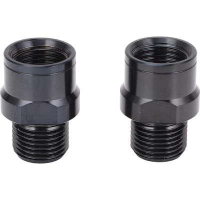 2 STUKS Fiets Pedaal Verlengstuk 16mm Ti Legering Fiets Pedaal Verlengas voor Mountainbikes black