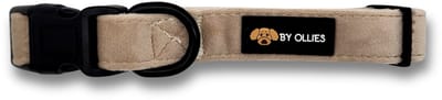 By Ollies Halsband velvet Champagne - Maat S Breedte 2 cm, Lengte 28 – 43 cm
