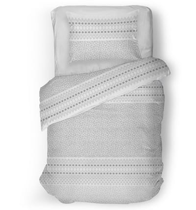 Snoozing Karla Dekbedovertrek - Eenpersoons - 140x200/220 cm - Grey