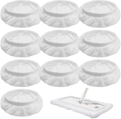 Dailygoods- Stoomreiniger Pads - 10 Stuks - Universele Wasbare Accessoires - Vervangbare Pads - Geschikt voor Diverse Stoomreinigers - Hoogwaardige Kwaliteit - Stoomreinigerdoeken
