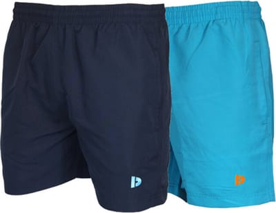 2-Pack Donnay - Sport/Zwemshort (Toon) - Sportbroek - Heren - Navy/Sea Blue (530) - maat S
