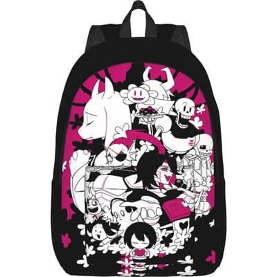Deltarunes Berdly En Kris Rugzak voor Mannen Vrouwen Coole Student Wandelen Reizen Dagrugzak Videogames Laptop Canvas Tassen Sport M