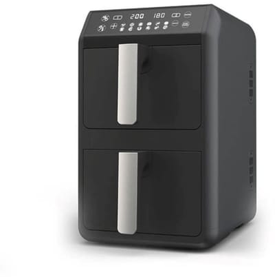 Maestro MR-761 Serie - Dubbele Heteluchtfriteuse - 2400W - 2x5L - Zwart