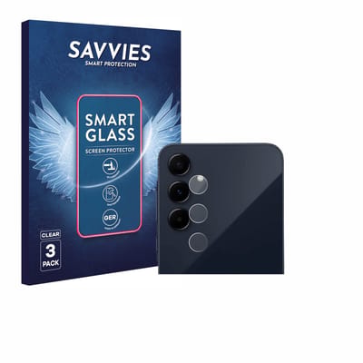 3 Stuks Savvies Screenprotector - geschikt voor Samsung Galaxy A55 5G (ALLEEN Camera Lens) - beschermfolie glas transparant