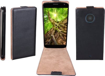 Flipcase voor Motorola Moto X 2e generatie zwart ultradun