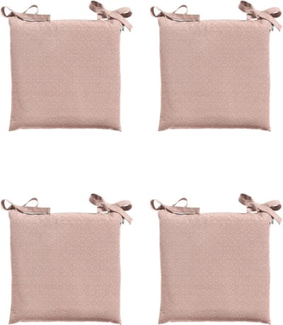 Madison - Zitkussen - Universeel - 4st - 46x46cm - Outdoor Check Pink