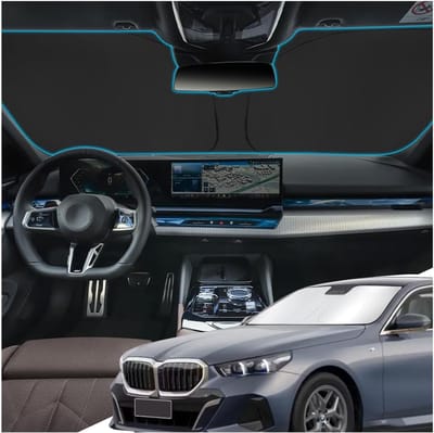 Famanu – Zonwering auto voor voorruit - opvouwbare autoparasol - UV-bescherming - stofbescherming