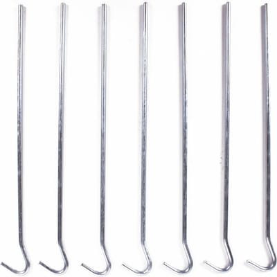 Benson Grondpen/tentharing - 14x - zilver - metaal - 22 cm - Rotspen - Spijkerharing