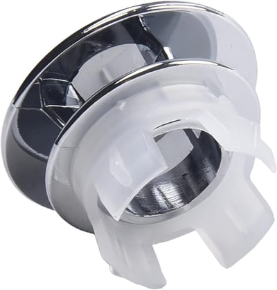 Wastafel Overloop Covers - Afvoer Gat Trim - Badkamer Decoratie - Set van 2 Stuks - 22-24mm Diameter - Zilver